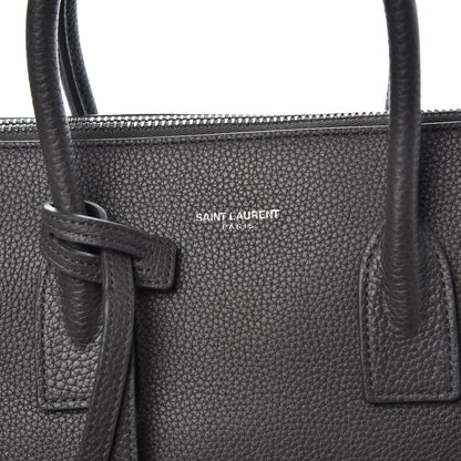 Saint Laurent Grained Calfskin Baby Supple Sac De Jour Asphalt 8 of 10