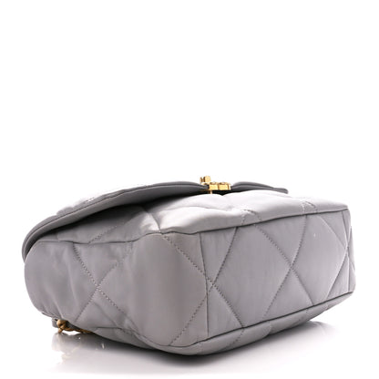 Chanel Lambskin Quilted Large Chanel 19 Flap Grey 4 of 12