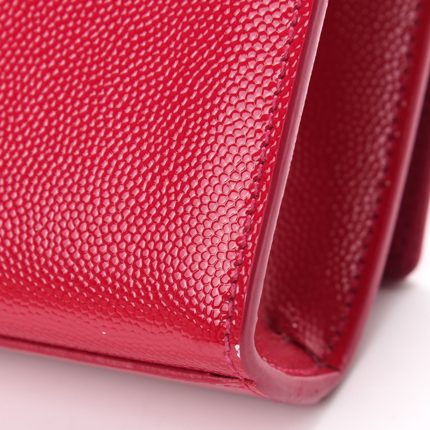 Saint Laurent Grain De Poudre Classic Monogram Cassandre Clutch Lipstick Fuchsia 8 of 10
