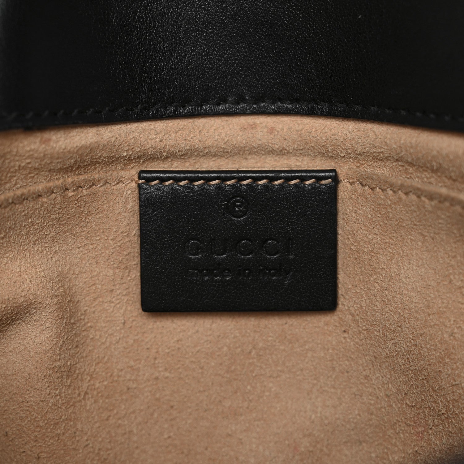 Gucci Calfskin Matelasse Mini GG Marmont Shoulder Bag Black 6 of 15