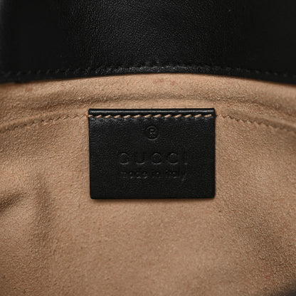 Gucci Calfskin Matelasse Mini GG Marmont Shoulder Bag Black 6 of 15