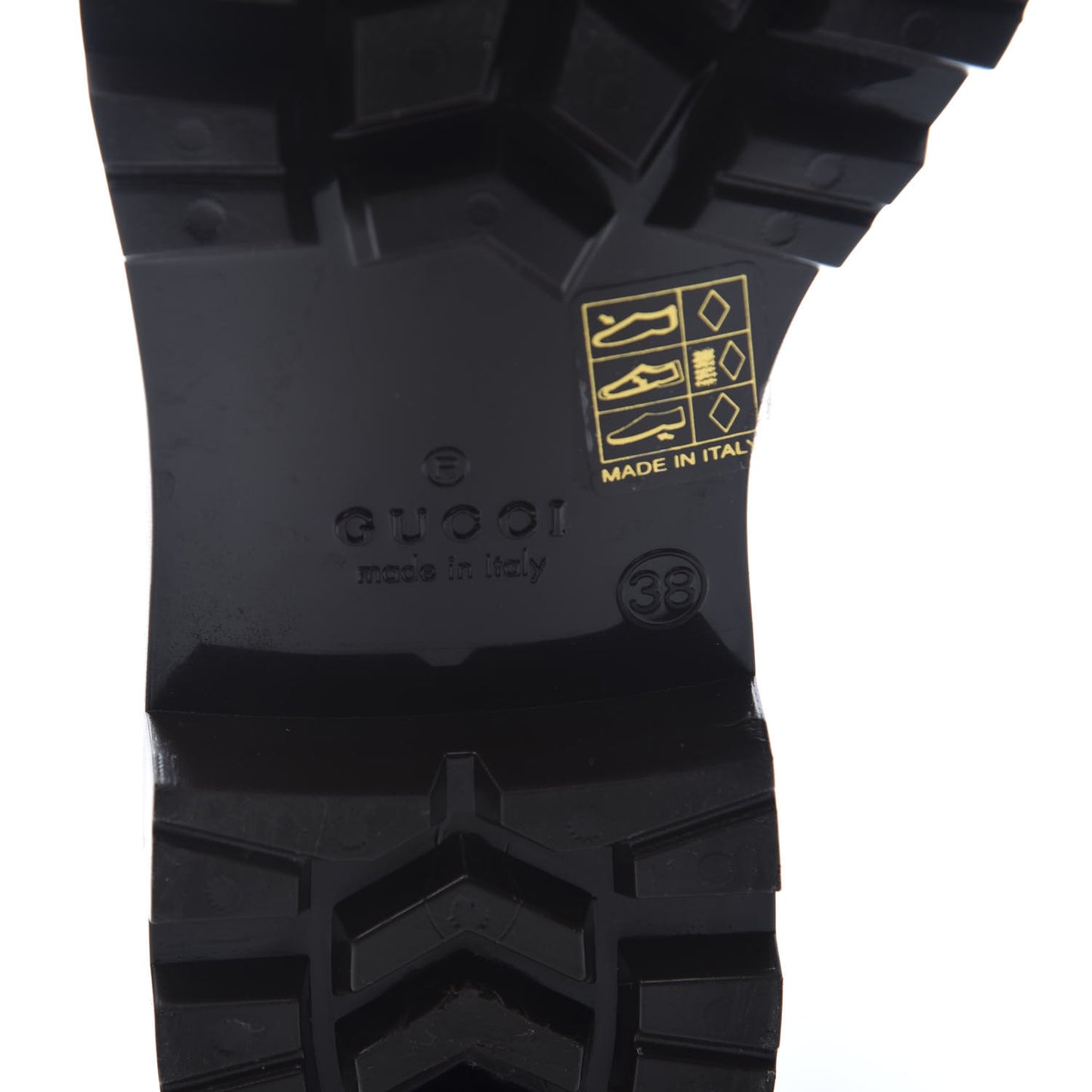 Rubber Monogram Edinburg Rain Boots 38 Transparent Cocoa