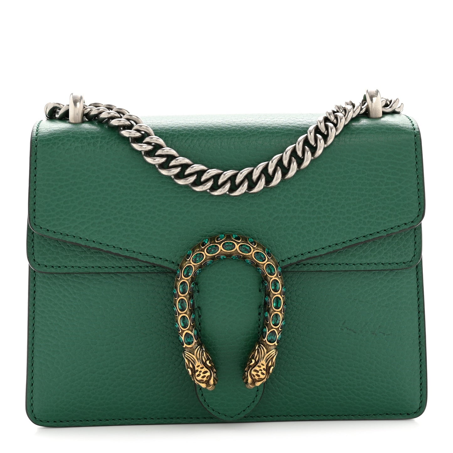 Calfskin Mini Dionysus Shoulder Bag Emerald