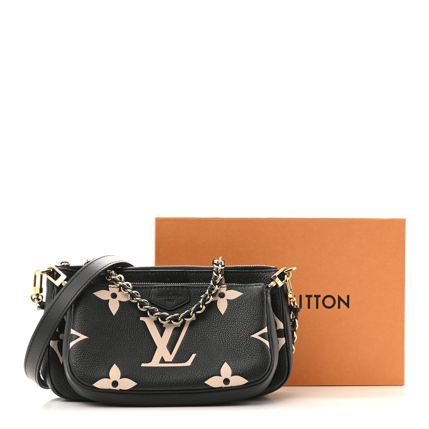 Empreinte Monogram Giant Multi Pochette Accessories Black Beige