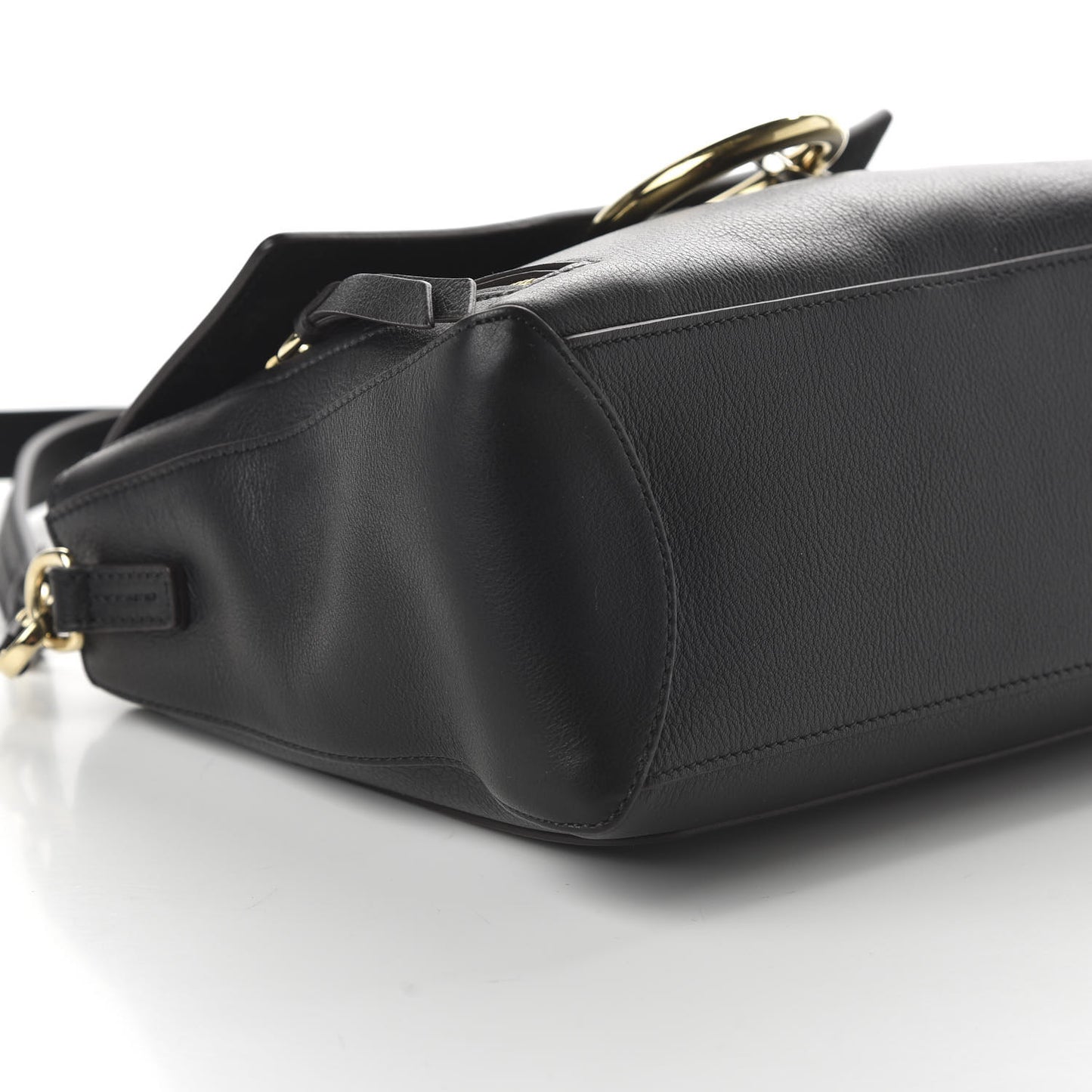 Calfskin Small Faye Day Shoulder Bag Black