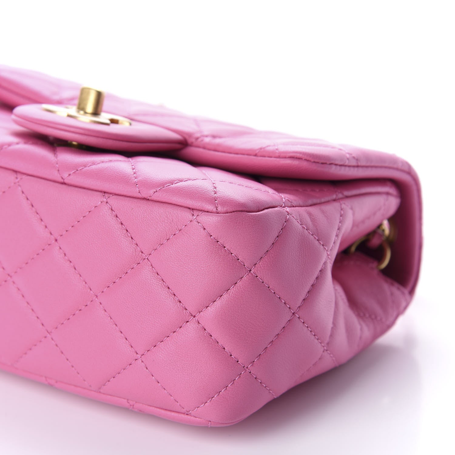 Chanel Lambskin Quilted Mini Pearl Crush Flap Pink 7 of 11