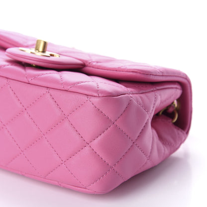 Chanel Lambskin Quilted Mini Pearl Crush Flap Pink 7 of 11