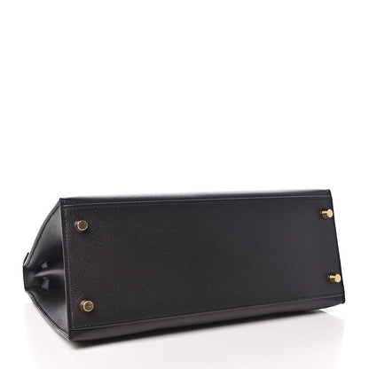 Hermes Epsom Kelly Sellier 28 Black 5 of 36