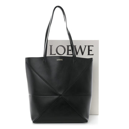 Loewe Shiny Calfskin Medium Puzzle Fold Tote Black 12 of 12