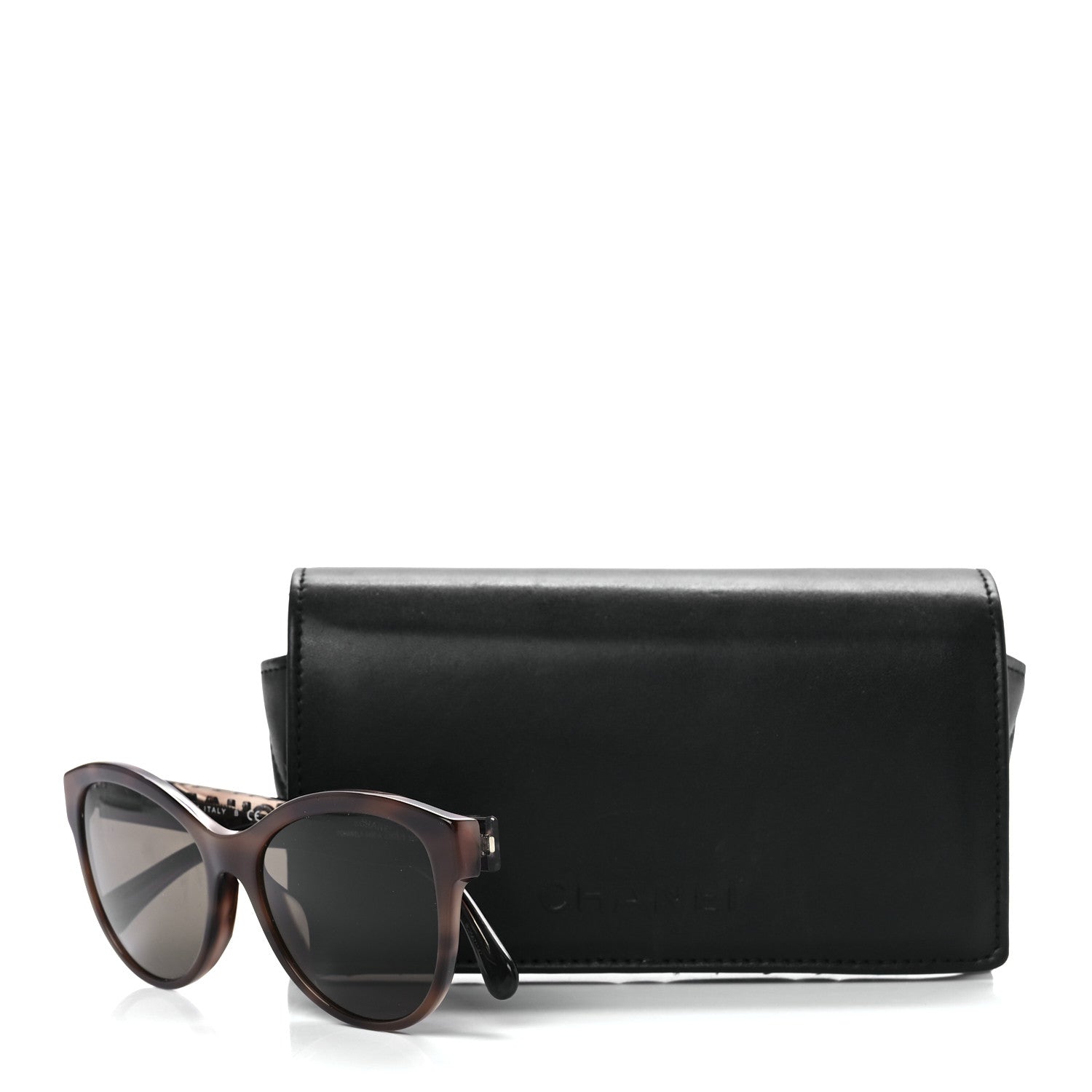 Chanel Acetate Pantos Logo Sunglasses 5458 Tortoise Brown 8 of 8