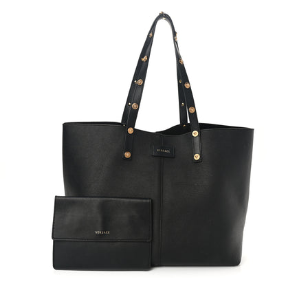 Versace Calfskin Palazzo Tote Black 1 of 13