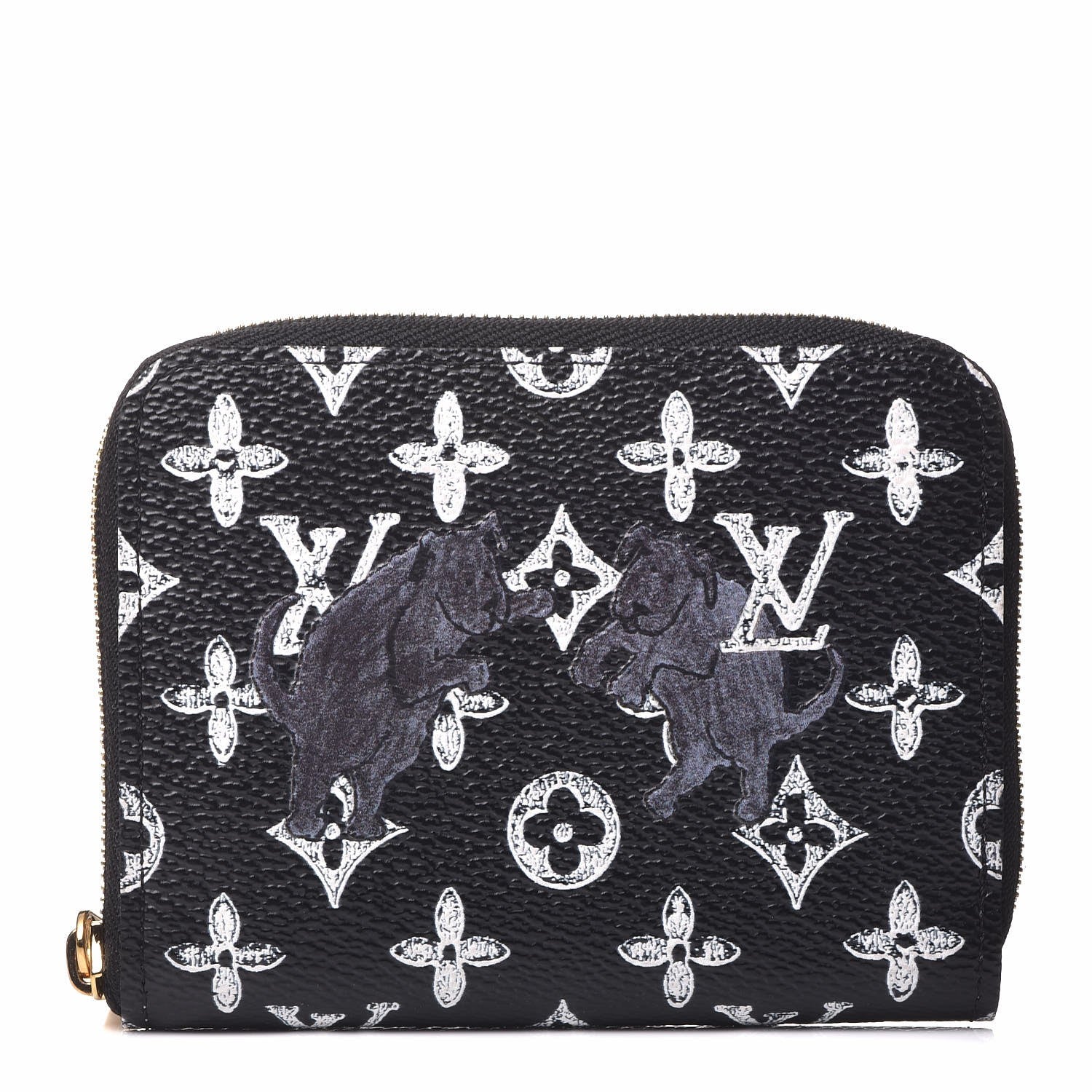 Louis Vuitton Catogram Zippy Coin Purse Black 1 of 8