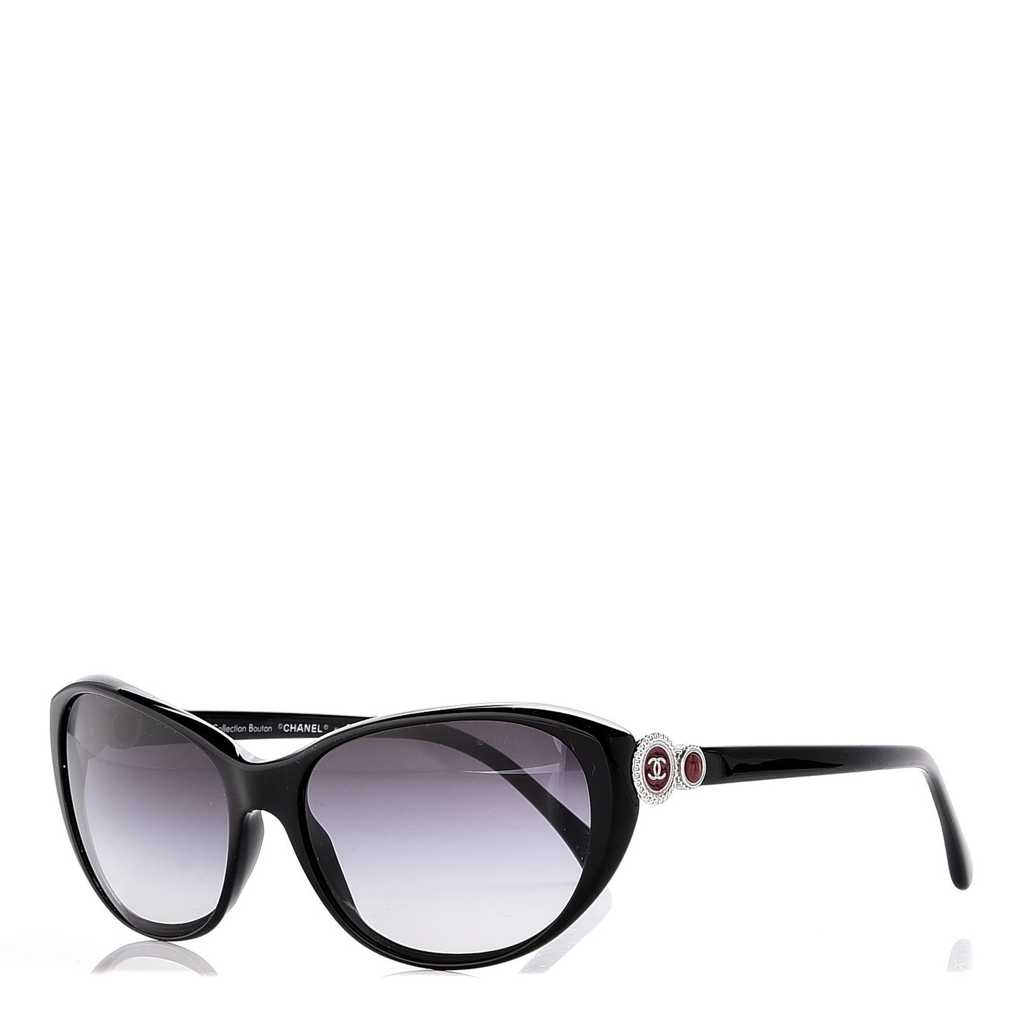 Acetate Collection Bouton Cat Eye Sunglasses 5190 Black