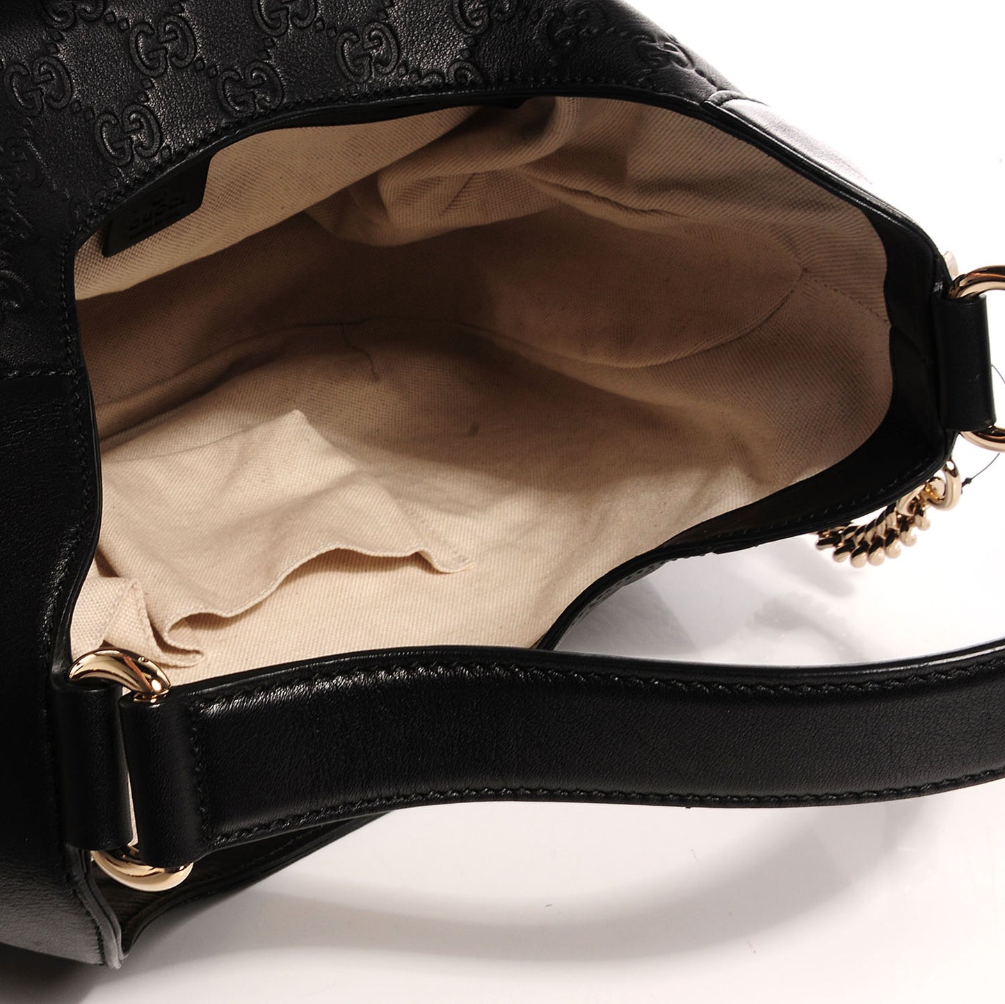 Guccissima Medium Emily Hobo Black