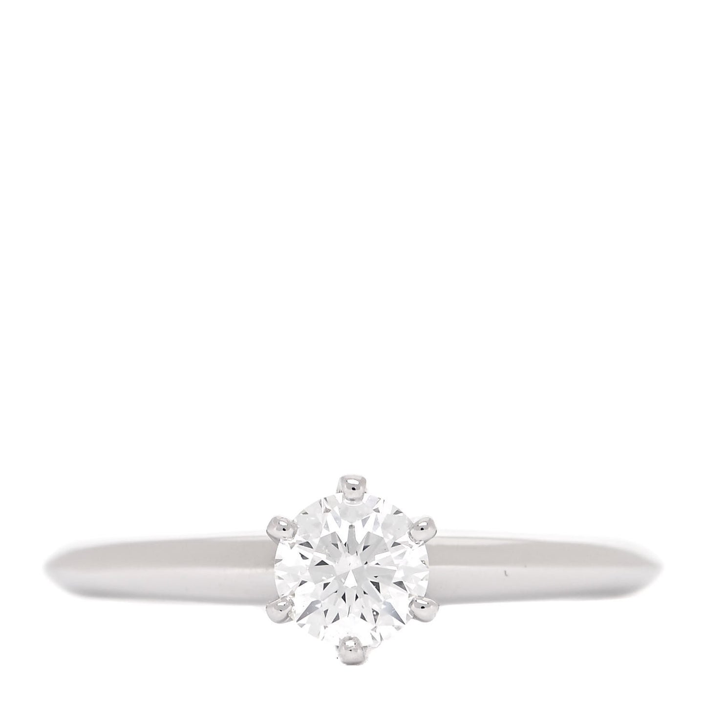 Platinum Diamond .39ct Solitaire Engagement Ring 49 5