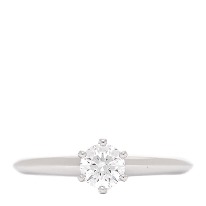 Tiffany Platinum Diamond .39ct Solitaire Engagement Ring 49 5 1 of 5