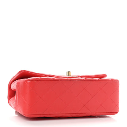 Chanel Lambskin Quilted Mini Rectangular Flap Red 4 of 13