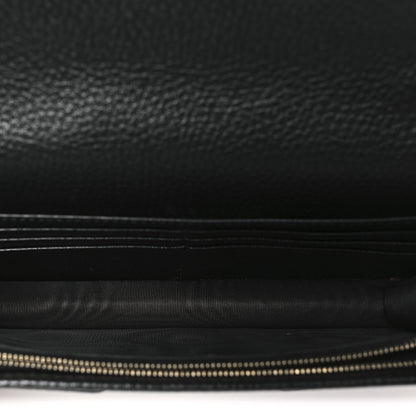 Gucci Pebbled Calfskin Soho Wallet On Chain Black 5 of 9