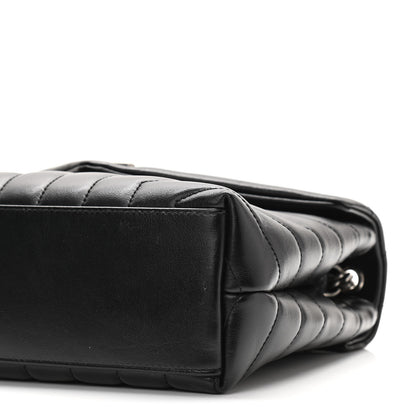 Saint Laurent Calfskin Y Quilted Monogram Small Loulou Chain Satchel Black 8 of 8