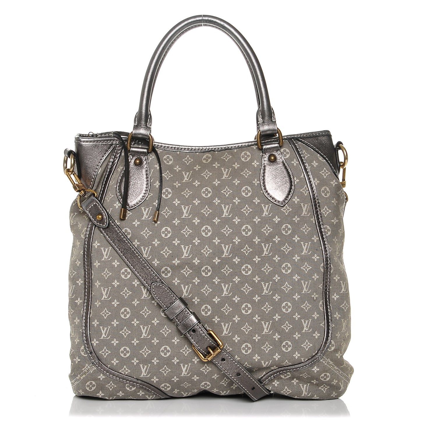 Mini Lin Monogram Besace Angele Platine