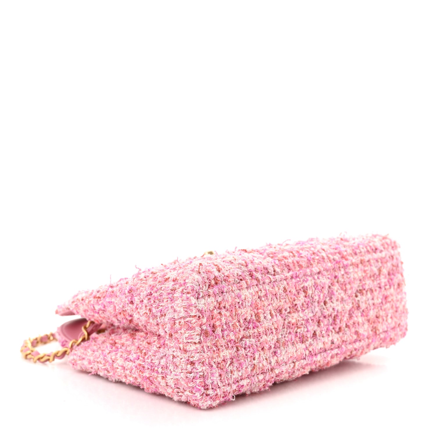 Chanel Tweed Quilted Nano Kelly Shopper Pink 4 of 11