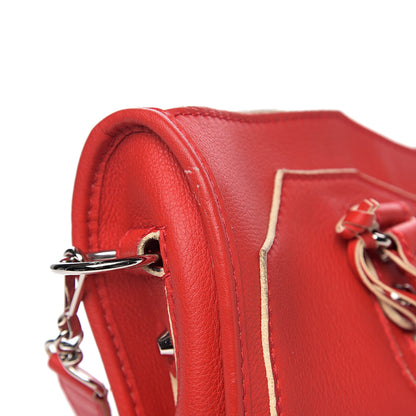 Balenciaga Supple Grained Calfskin Classic Silver Hardware Highlight City Rouge Fraise 12 of 14