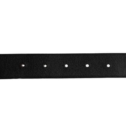 Chanel Calfskin Pearl Camellia CC Belt 85 34 Black Gold 6 of 7
