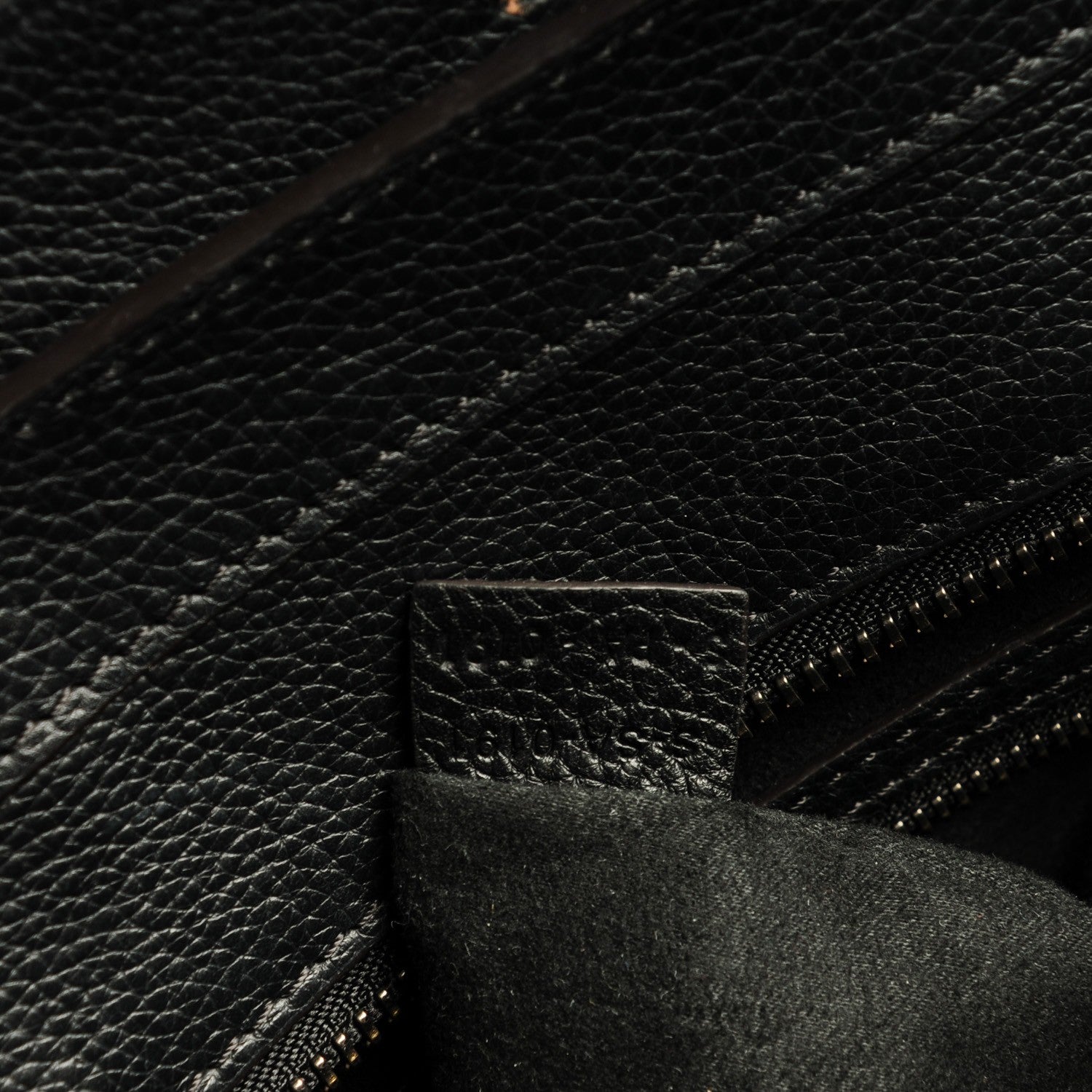 Celine Drummed Calfskin Micro Luggage Black 7 of 7