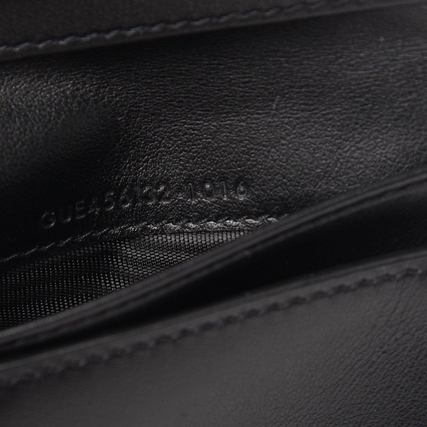 Saint Laurent Calfskin Love Patchwork Compact Zip Around Wallet Black 6 of 8