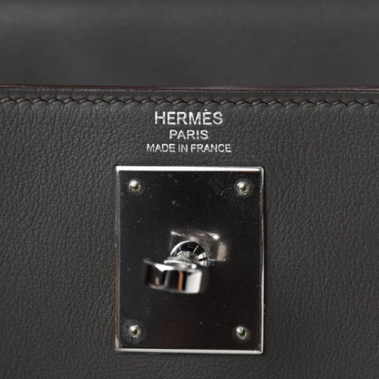 Hermes Swift Kelly Retourne 28 Etain 8 of 12