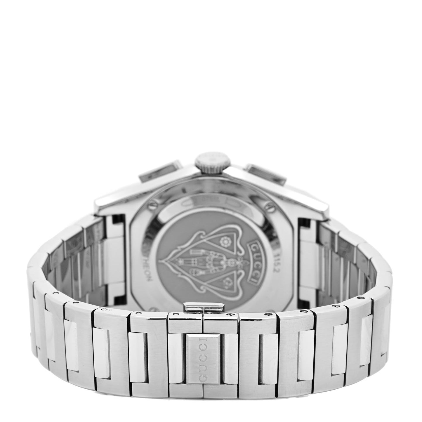 Stainless Steel 40mm Pantheon Chronograph Quartz Watch Black