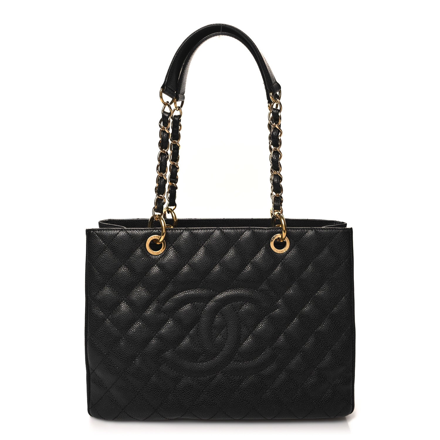 Chanel Caviar Quilted Grand Shopping Tote GST Black 1 of 12