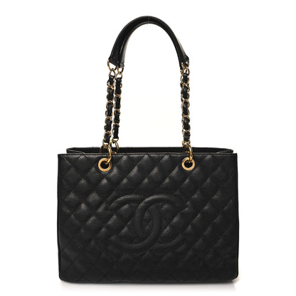 Chanel Caviar Quilted Grand Shopping Tote GST Black 1 of 12