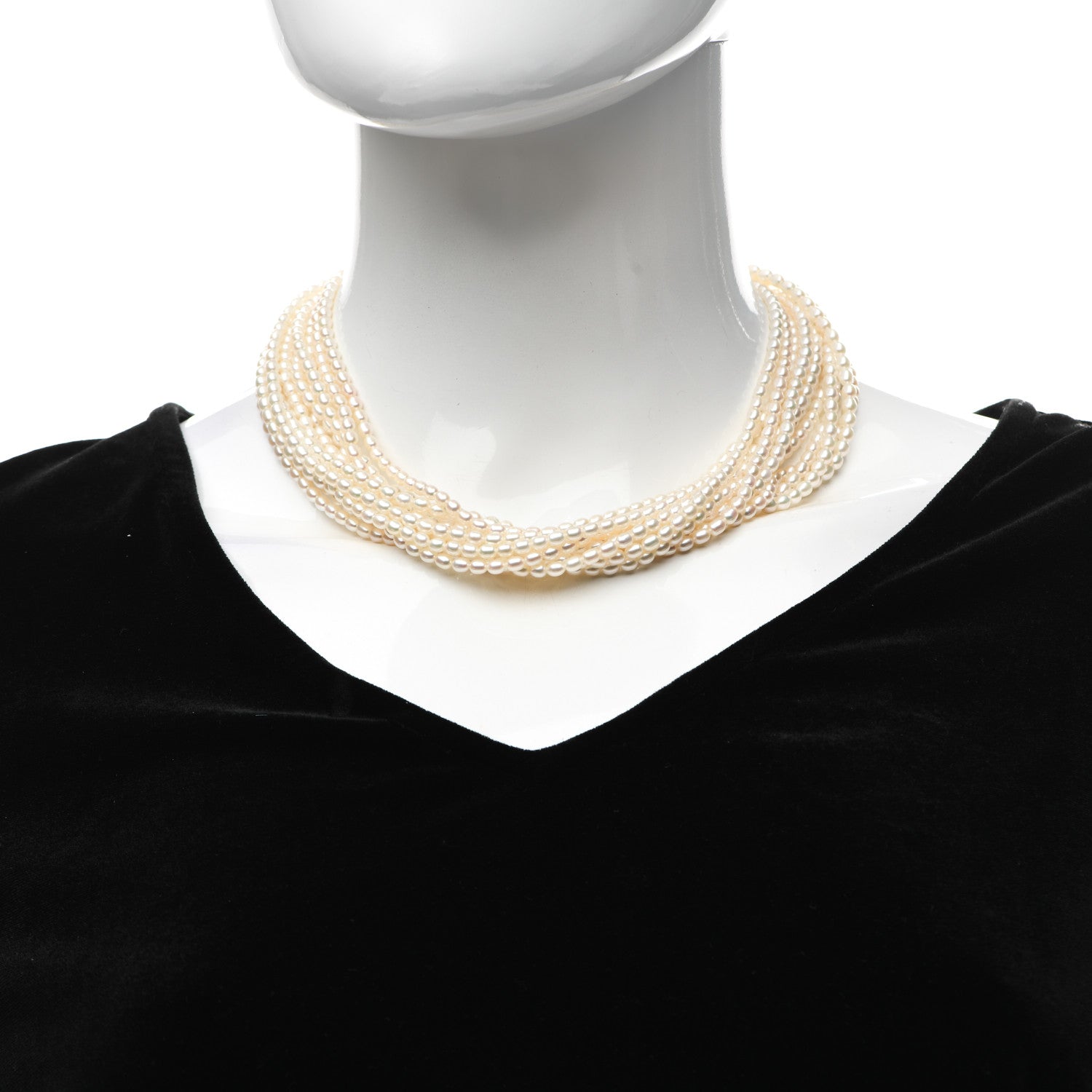 Tiffany Sterling Silver Paloma Picasso Pearl Multi-Strand Torsade Necklace 2 of 4