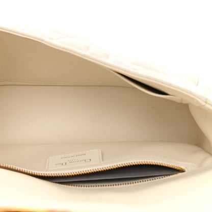 Christian Dior Calfskin Macrocannage Medium Caro Bag White 5 of 9