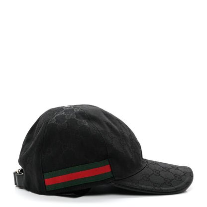 Gucci Monogram Web Baseball Hat XL Black 5 of 9