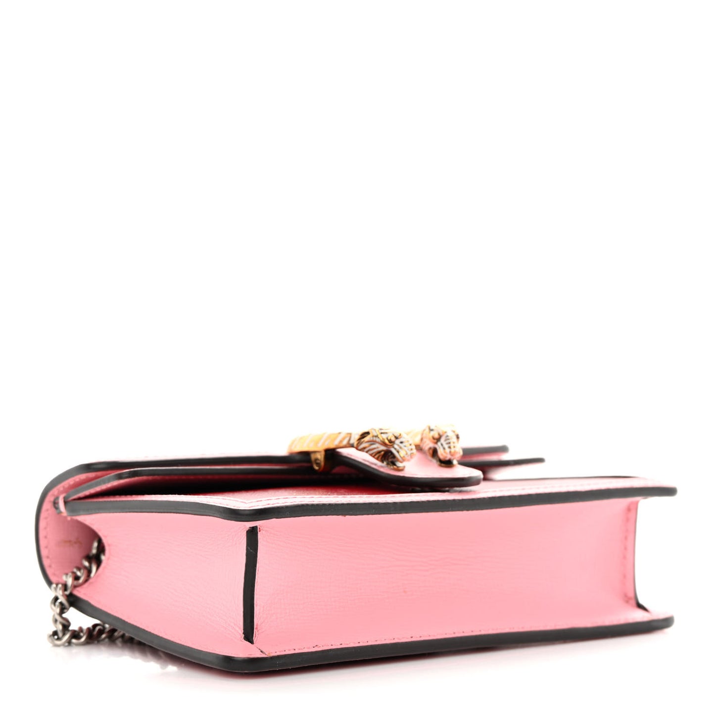 Azalea Calfskin Enamel Super Mini Dionysus Shoulder Bag New Cherry Red Wild Rose Off White