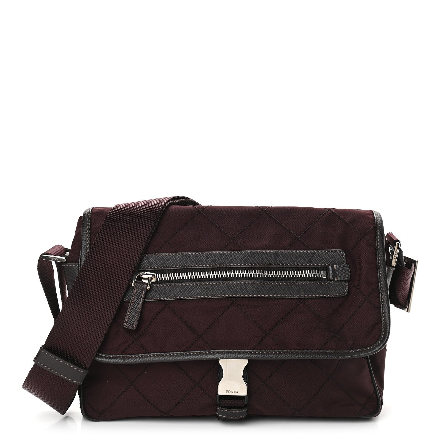 Prada Nylon Tessuto Impuntu Quilted Messenger 1 of 10