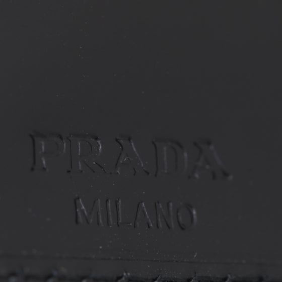 Spazzolato French Flap Wallet Black