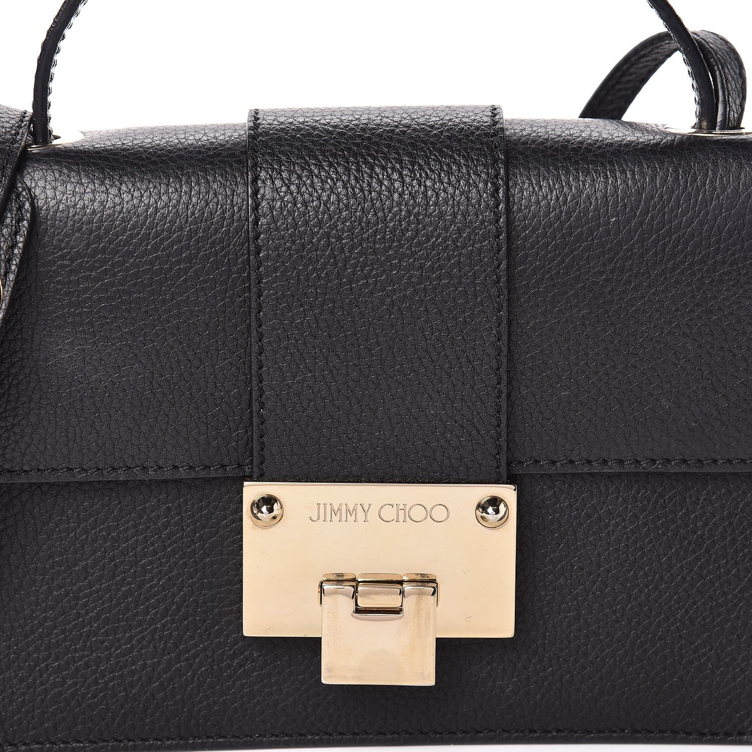 Jimmy Choo Grainy Pebbled Rebel Crossbody Bag Black 9 of 12