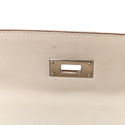 Hermes Swift Ghillies Kelly Retourne 32 White Gris Perle 7 of 17