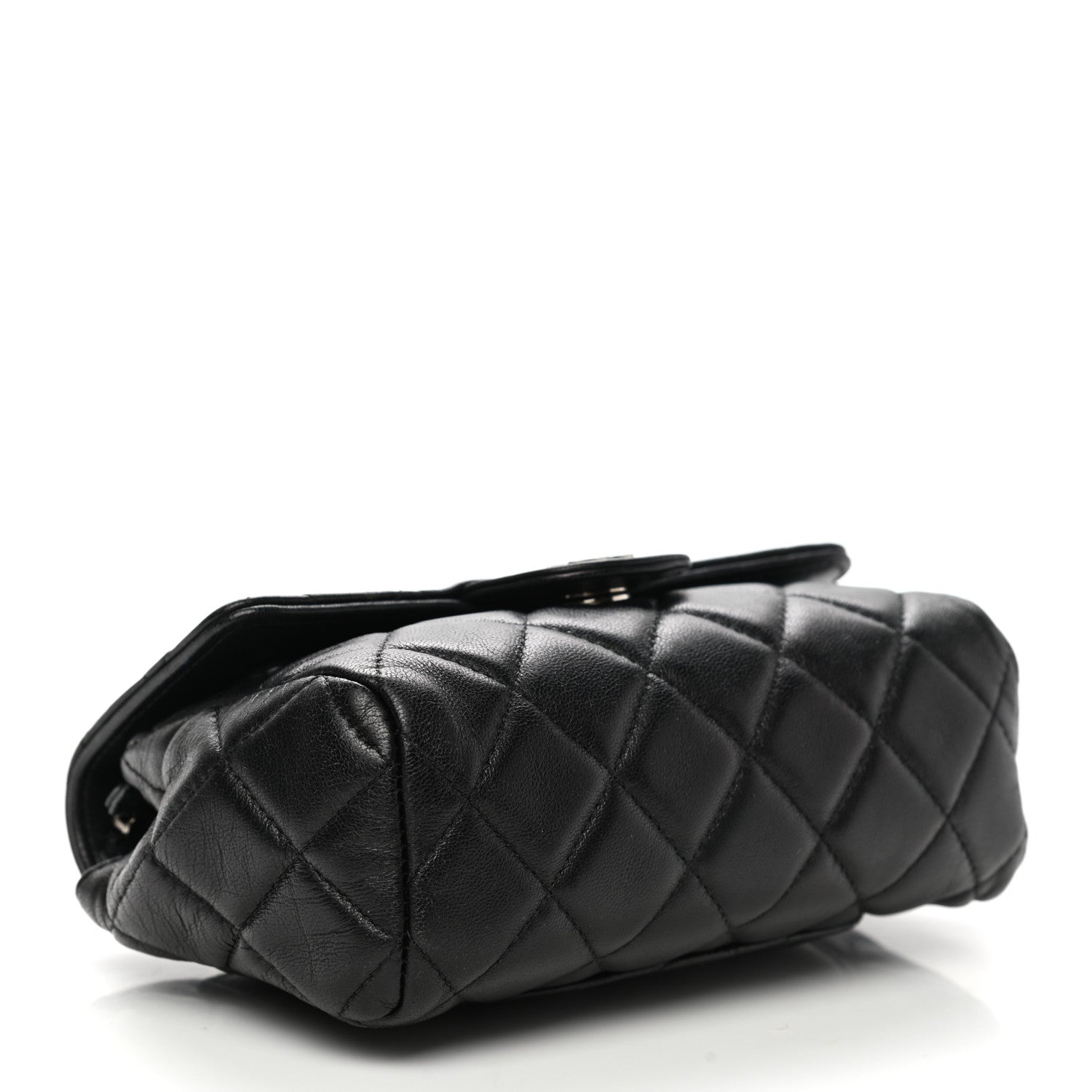 Chanel Lambskin Quilted Flap Cosmetic Case Black 3 of 8