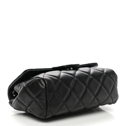 Chanel Lambskin Quilted Flap Cosmetic Case Black 3 of 8