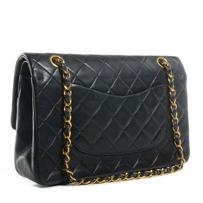 Chanel Lambskin Quilted Medium Double Flap Bag Black 3 of 10