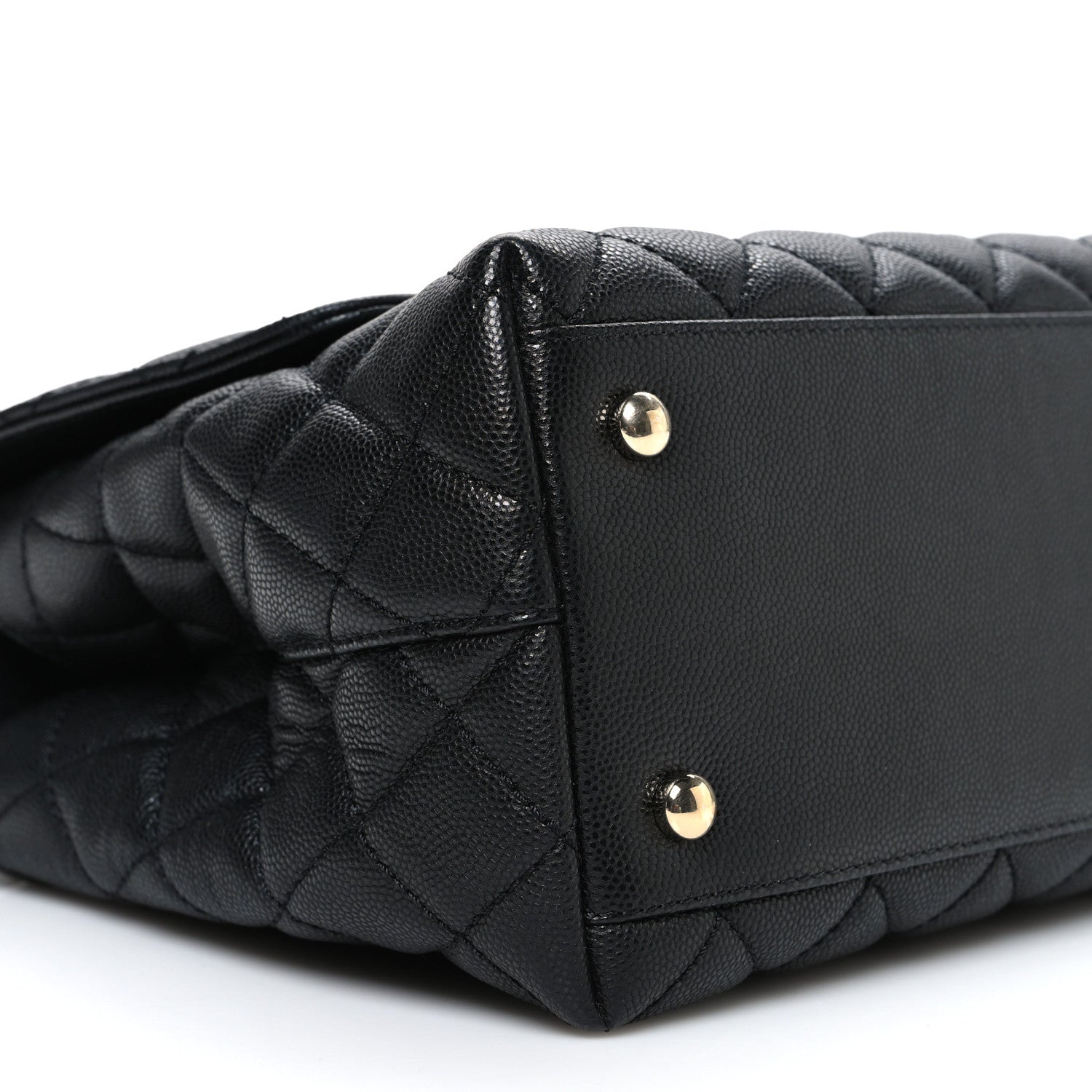 Chanel Caviar Quilted Small Coco Handle Flap Black 9 of 10