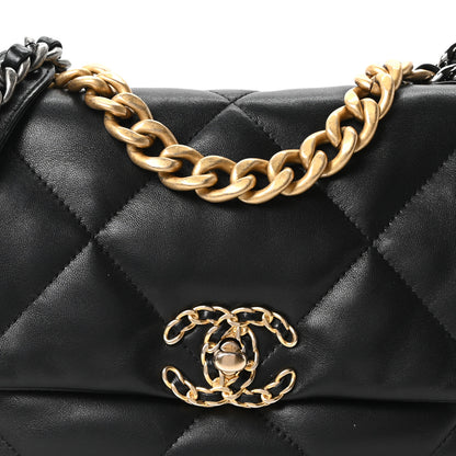 Chanel Lambskin Quilted Medium Chanel 19 Flap Black 8 of 11