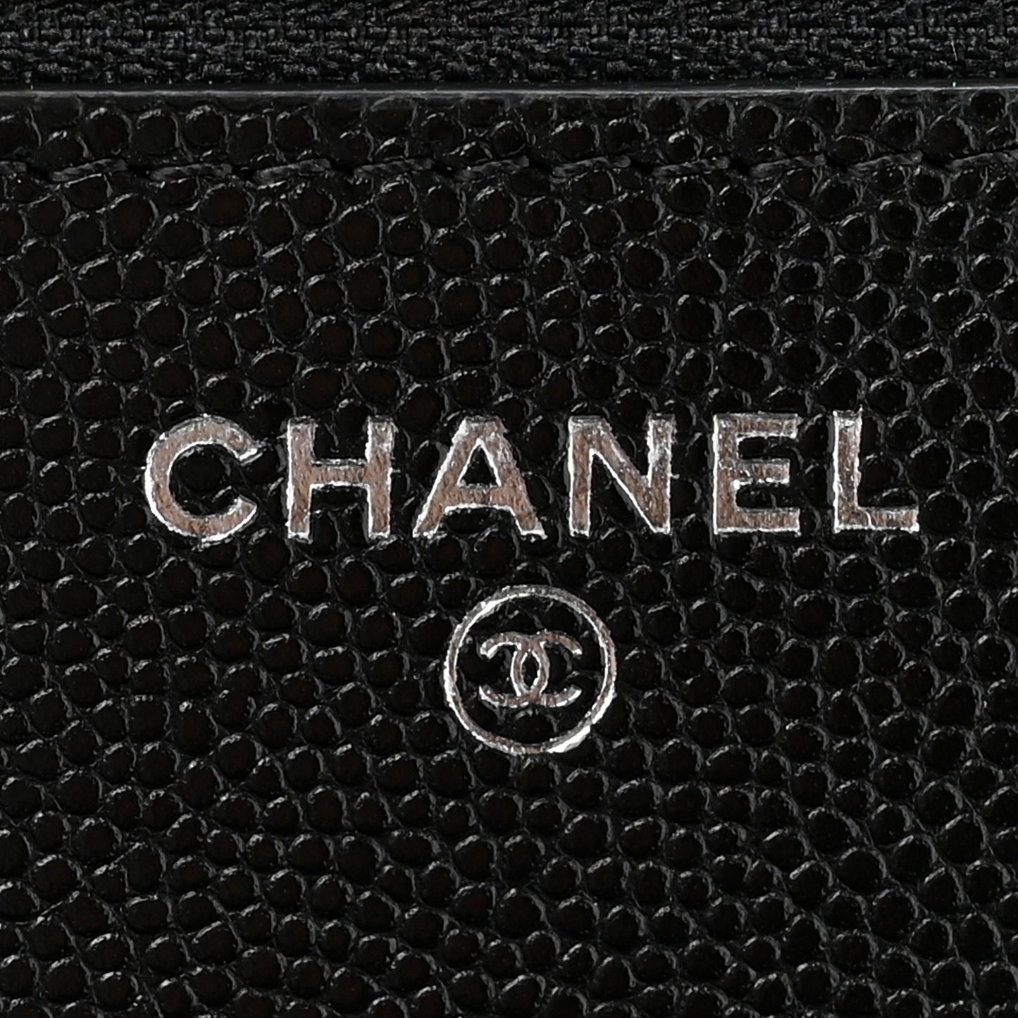 Caviar Quilted My Everything Wallet On Chain WOC Black