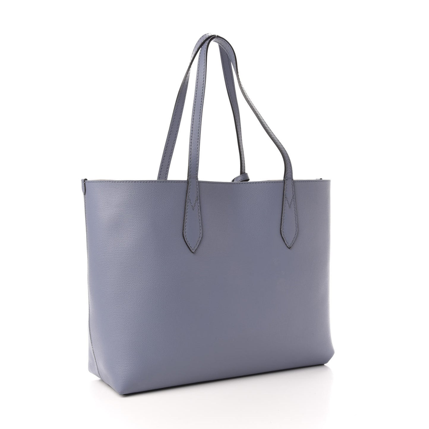Calfskin Haymarket Check Medium Reversible Tote Blue