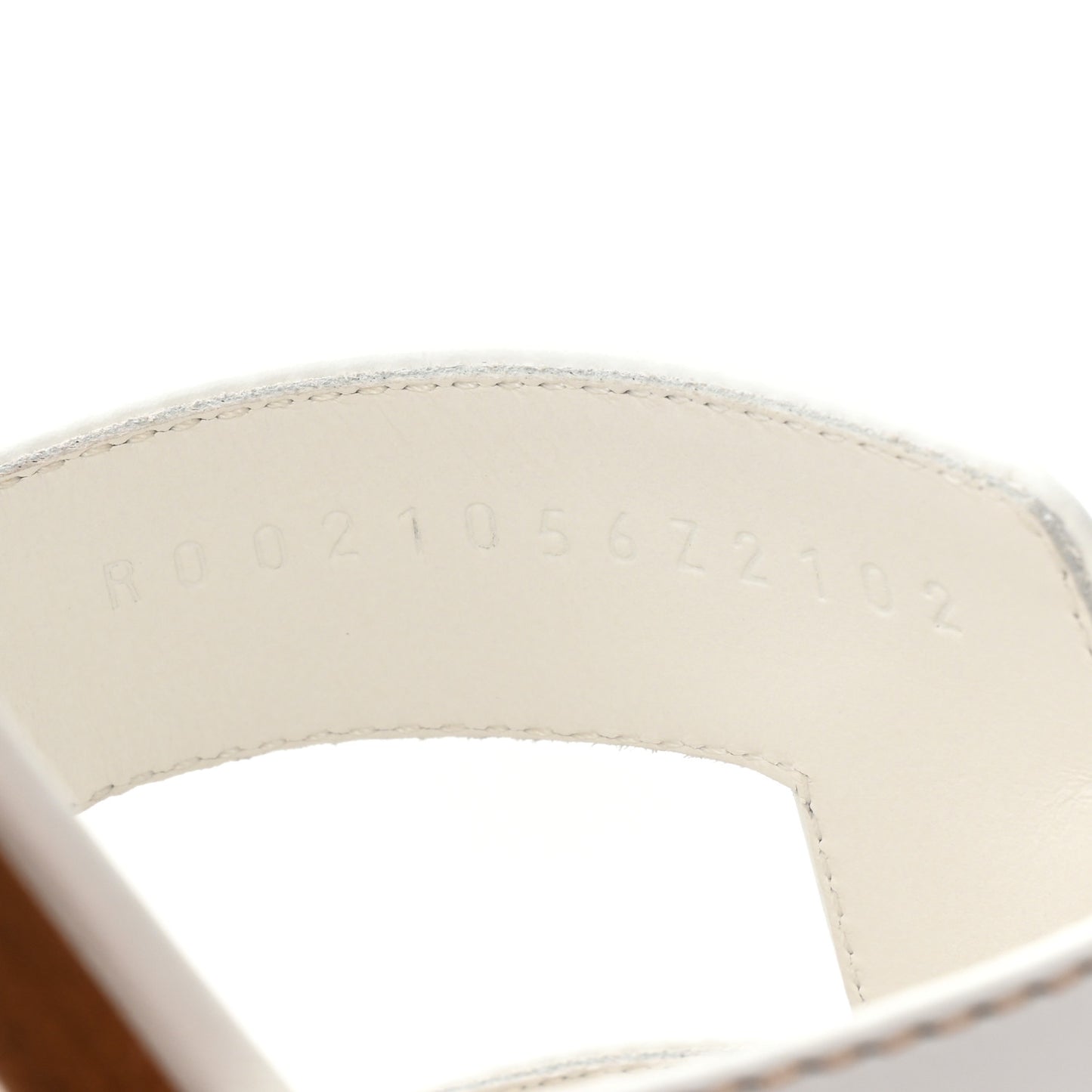 Box Calfskin Oran Sandals 39 White