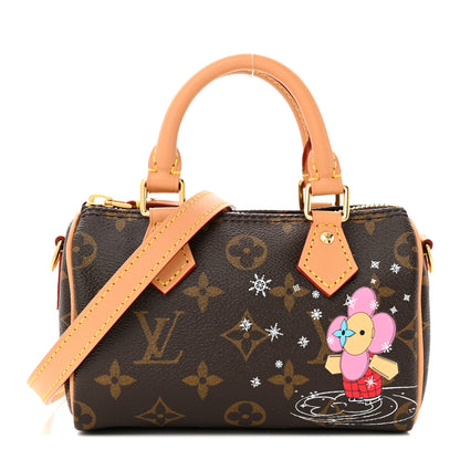 Louis Vuitton Monogram Vivienne Ice Skating Nano Speedy Bandouliere Pink 1 of 10